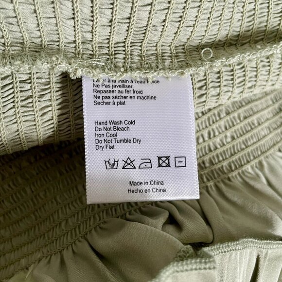 V Chapman Lily Sage Ruffle Smocked Maxi Dress Size 4 NWT - Picture 7 of 9